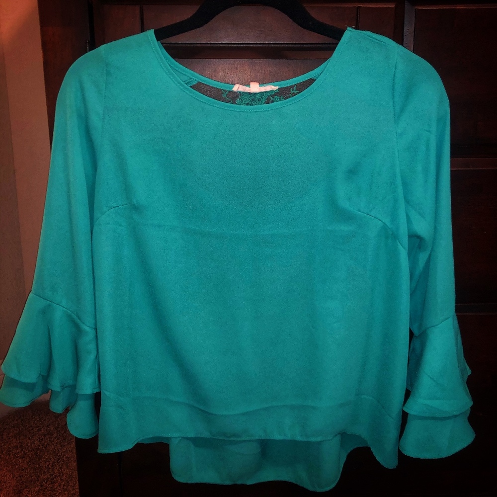 Mint Long-Sleeve Top